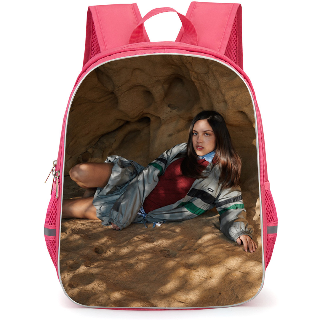 Olivia Rodrigo Backpack School Bag StudentPack - Olivia Rodrigo Lay On Cliff Poster