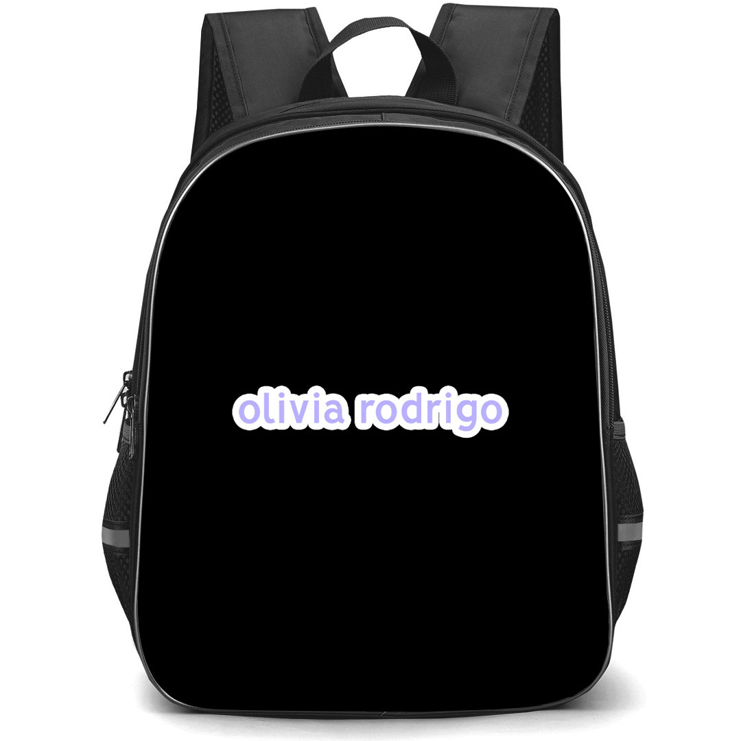 Olivia Rodrigo Backpack School Bag StudentPack - Olivia Rodrigo Minimal Lavender Logo Sticker