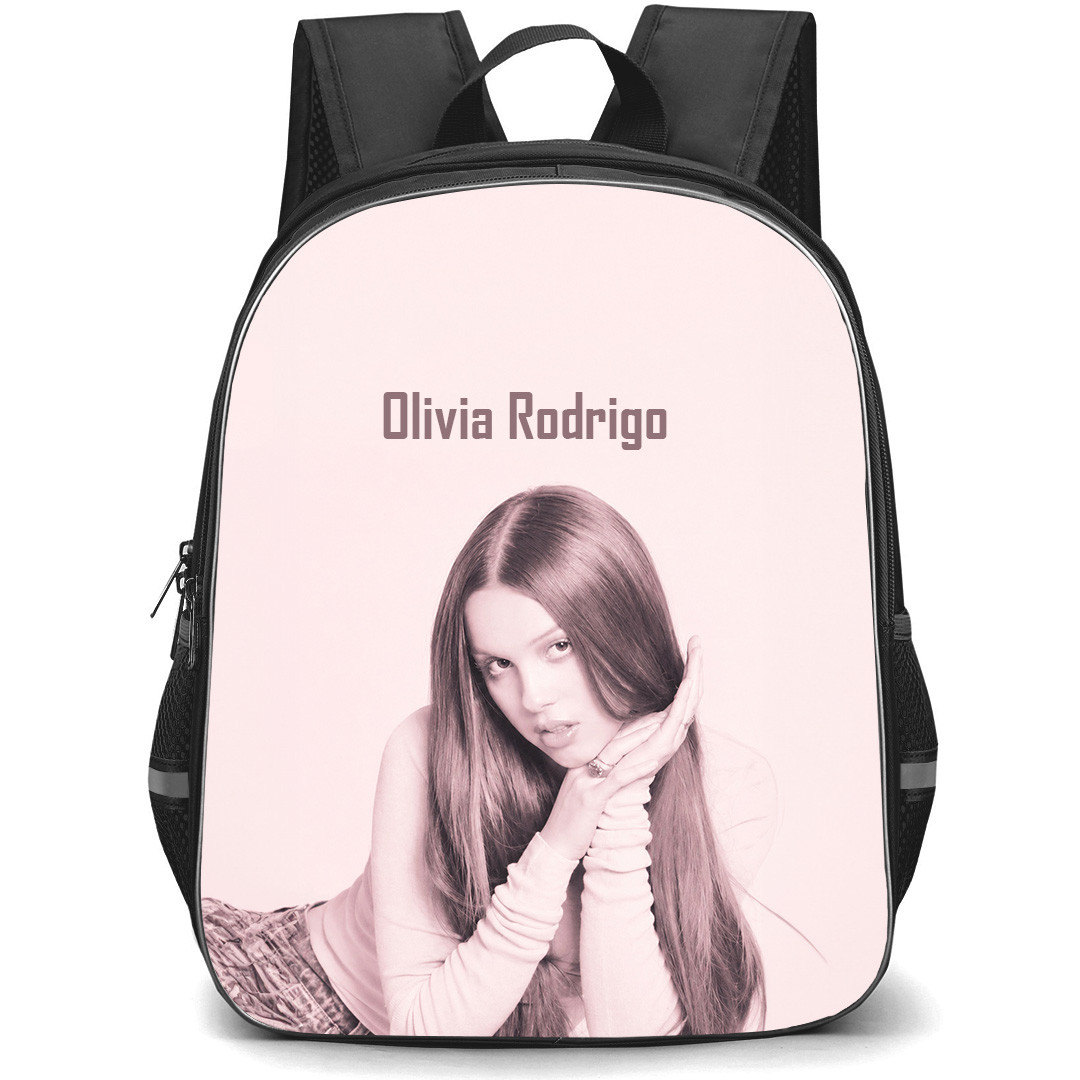 Olivia Rodrigo Backpack School Bag StudentPack - Olivia Rodrigo Pinkish Dreamy Clean Look Poster