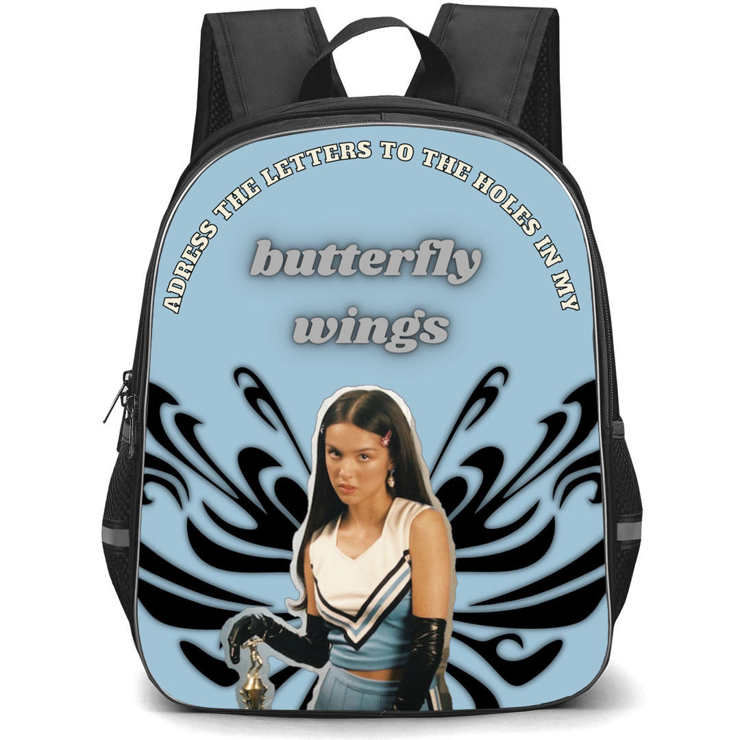 Olivia Rodrigo Backpack StudentPack - Olivia Rodrigo Standing With Butterfly Wings Poster