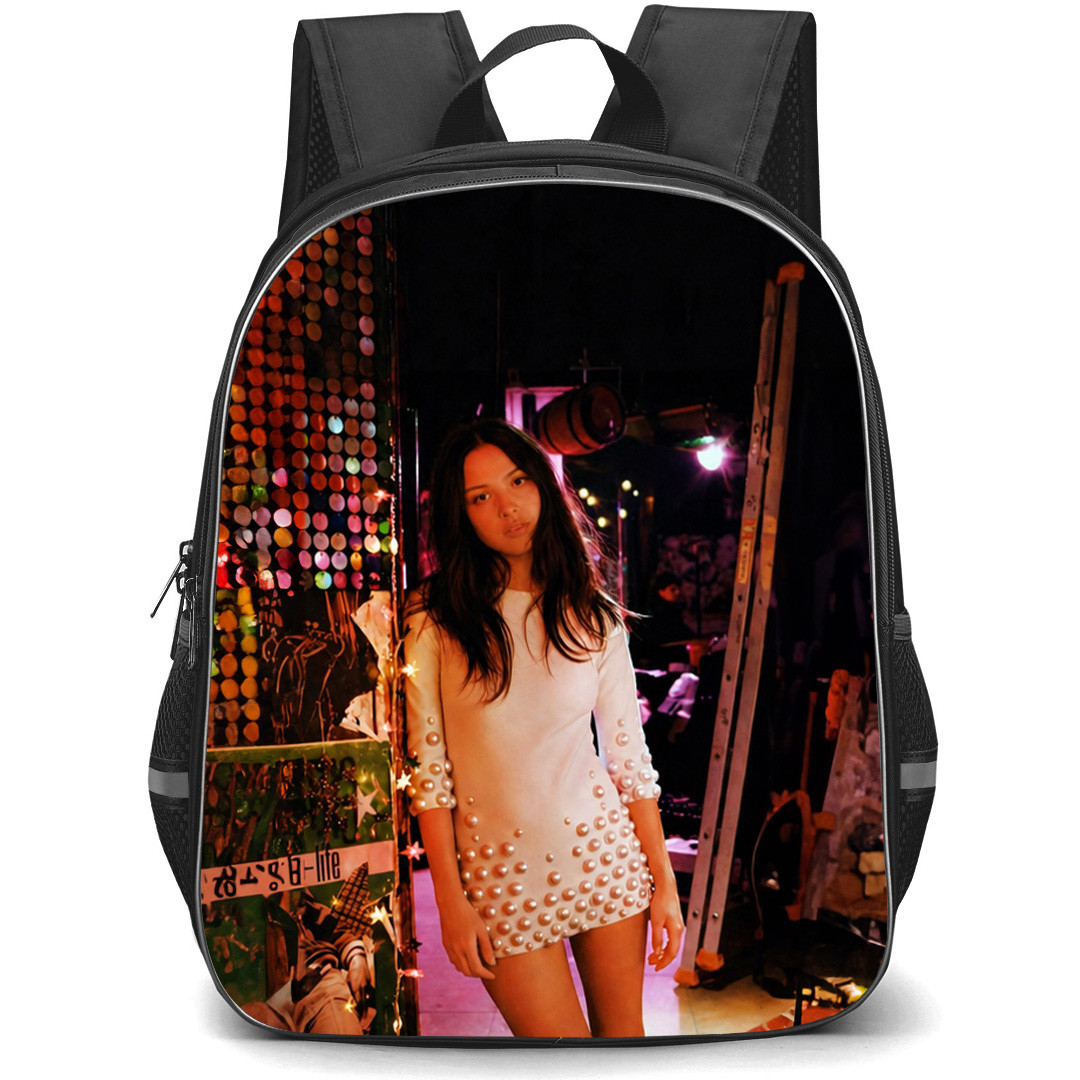 Olivia Rodrigo Backpack School Bag StudentPack - Olivia Rodrigo Standing At Backstage Poster