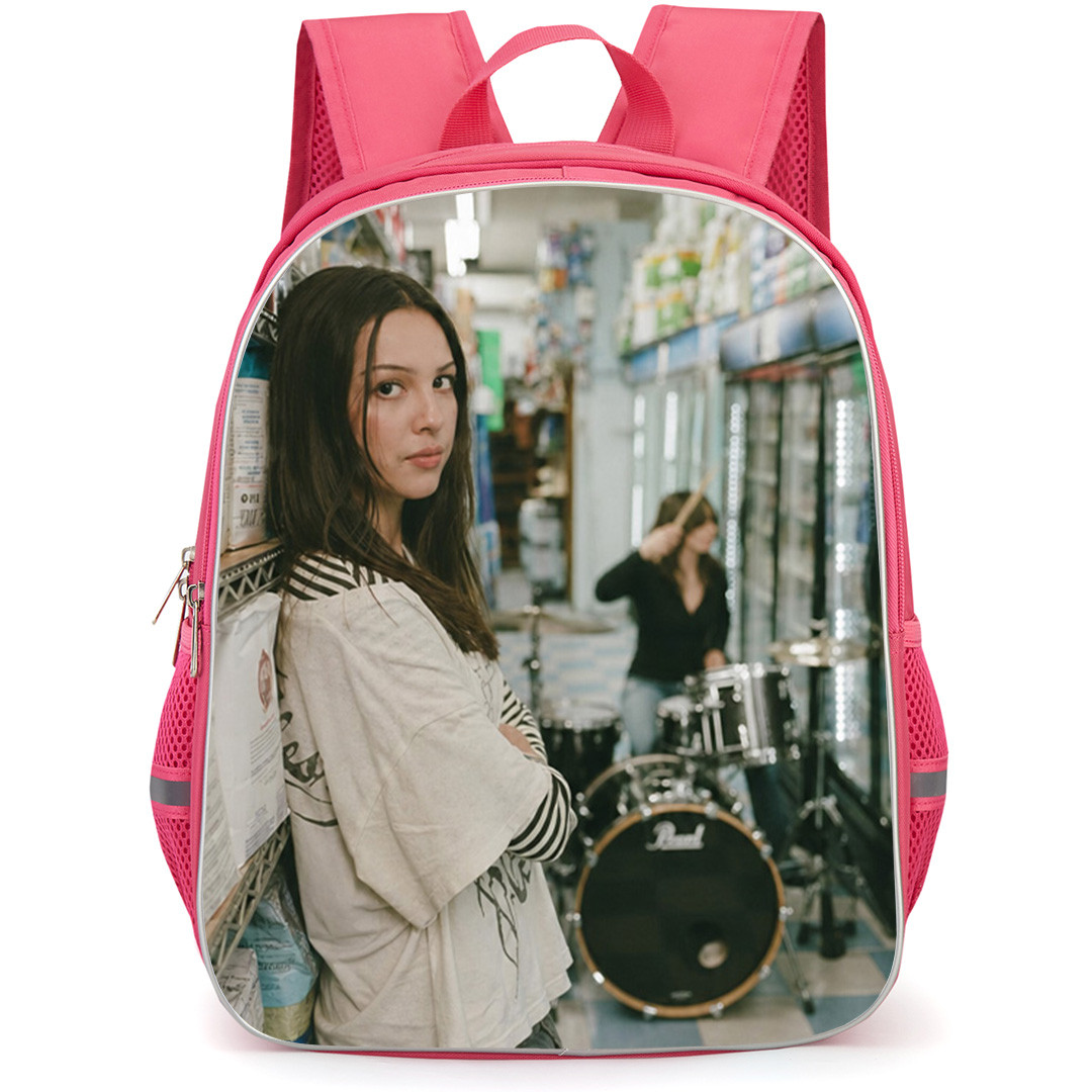 Olivia Rodrigo Backpack School Bag StudentPack - Olivia Rodrigo Stupid Song MV Pose Poster
