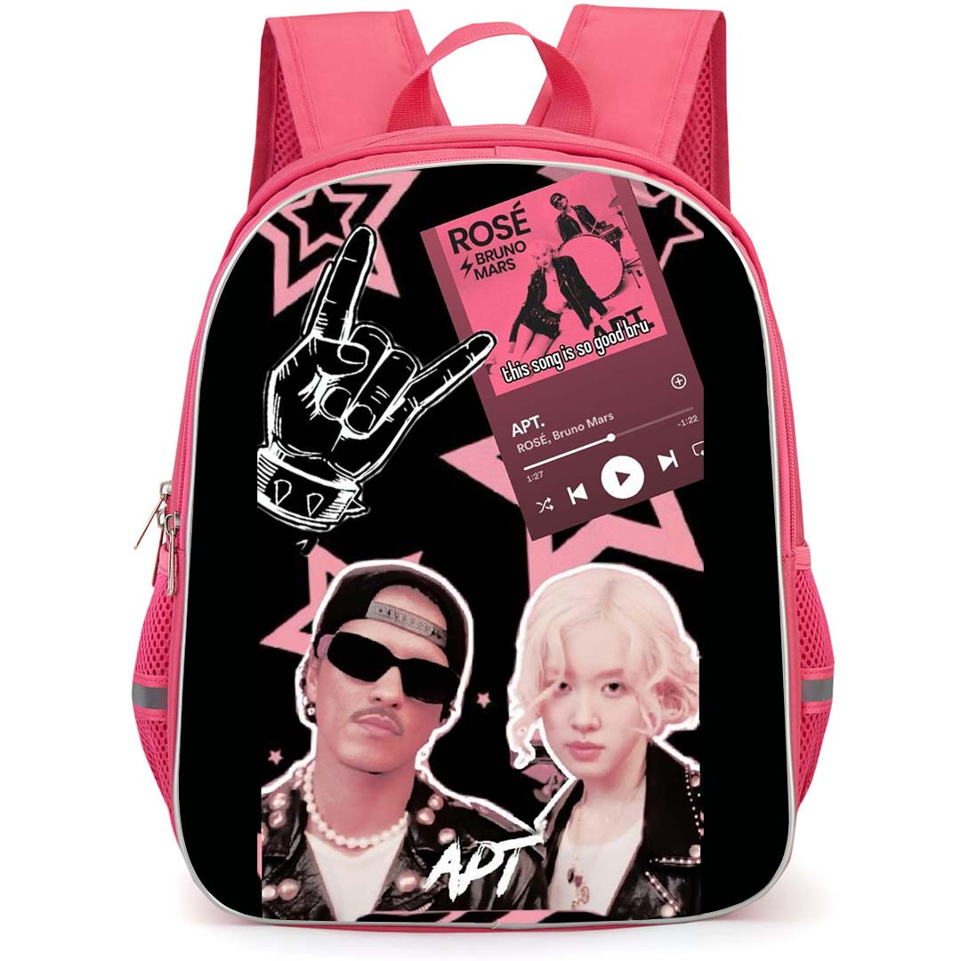 Rose APT Backpack StudentPack - Rose APT Rock Black Background