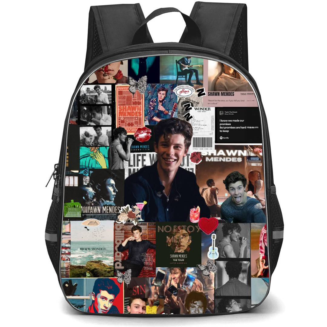 Shawn Mendes Backpack School Bag StudentPack - Shawn Mendes Album Collage