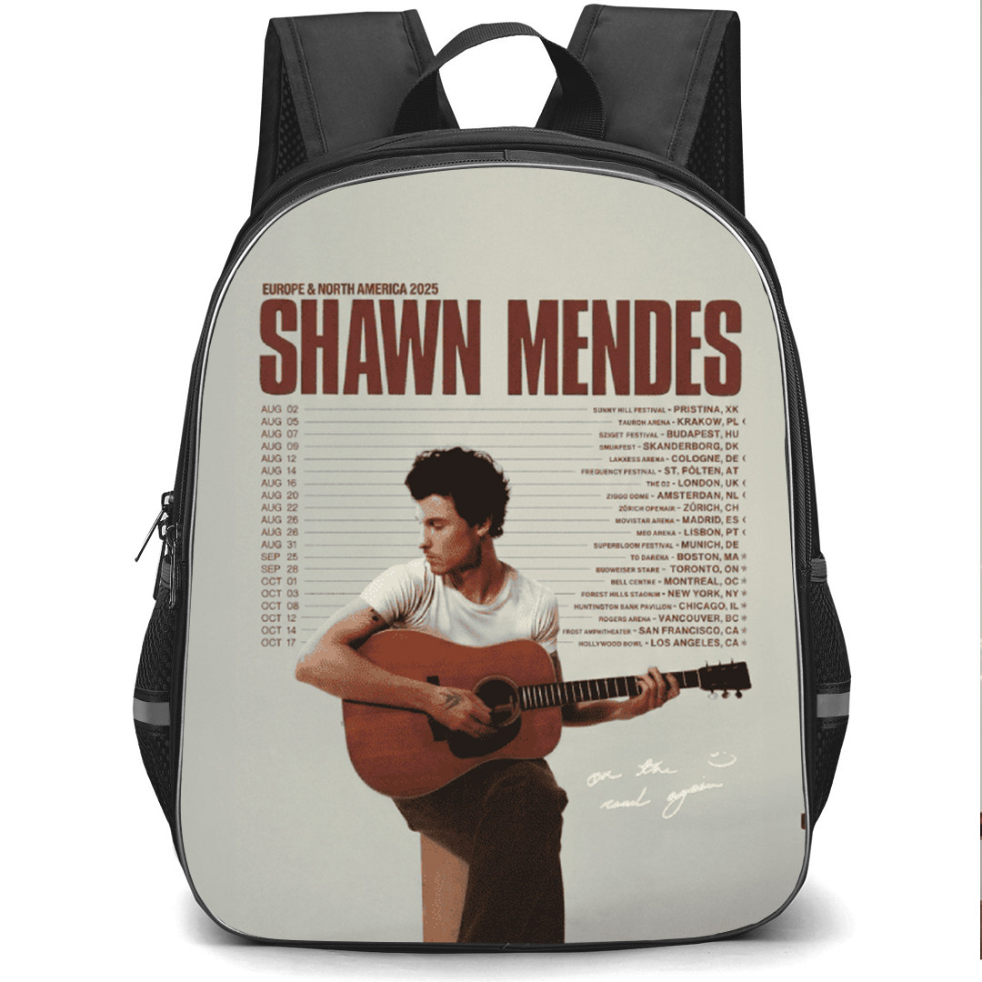 Shawn Mendes Backpack School Bag StudentPack - Shawn Mendes EU and USA Tour Poster
