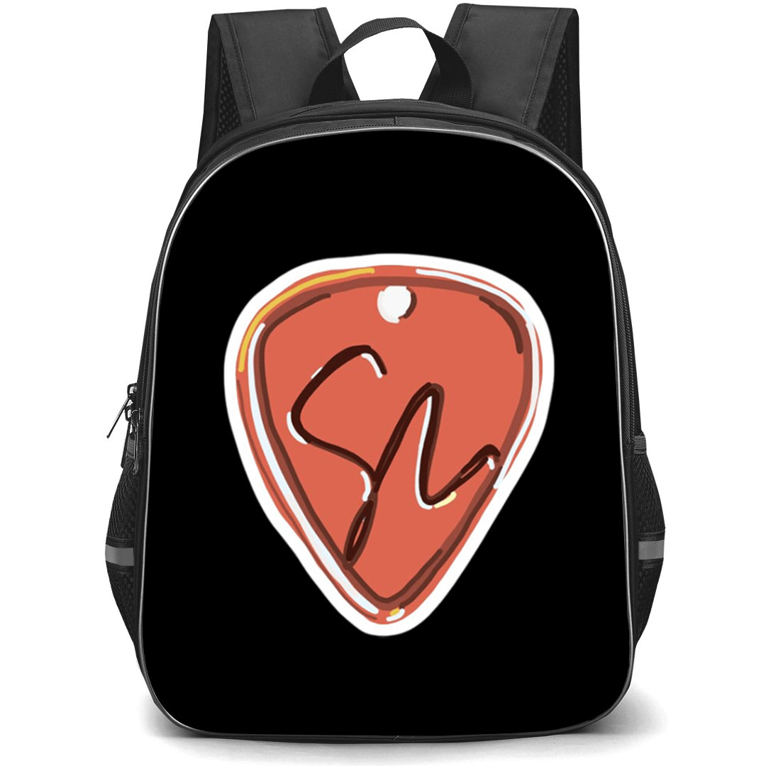 Shawn Mendes Backpack School Bag StudentPack - Shawn Mendes Guitar Pick Sticker Art