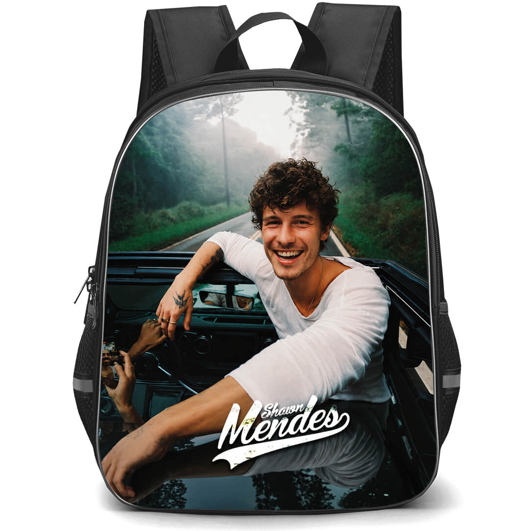 Shawn Mendes Backpack School Bag StudentPack - Shawn Mendes Leaning Out Of Car Pose