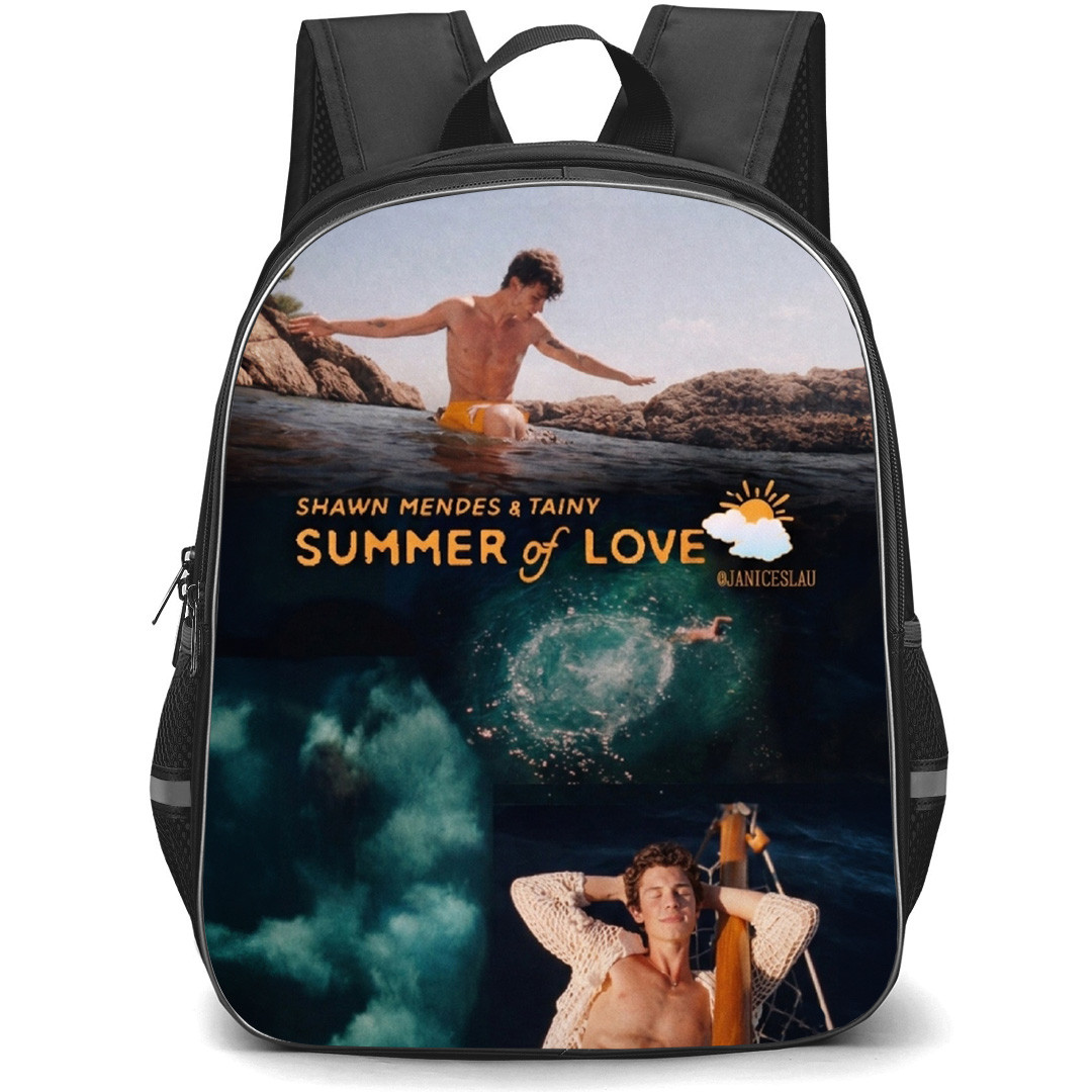Shawn Mendes Backpack School Bag StudentPack - Shawn Mendes Summer Of Love Poster