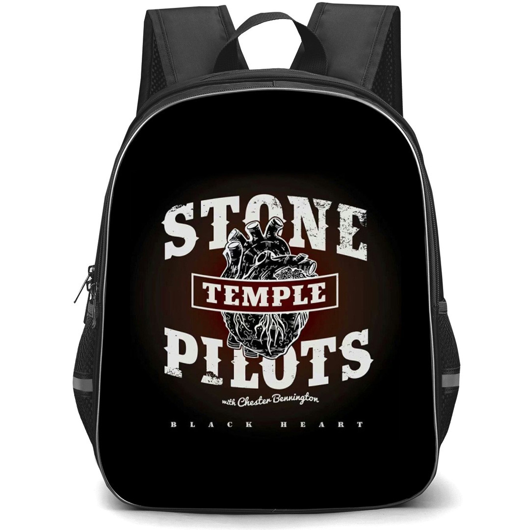 Stone Temple Pilots Backpack School Bag StudentPack - Black Heart Band Poster