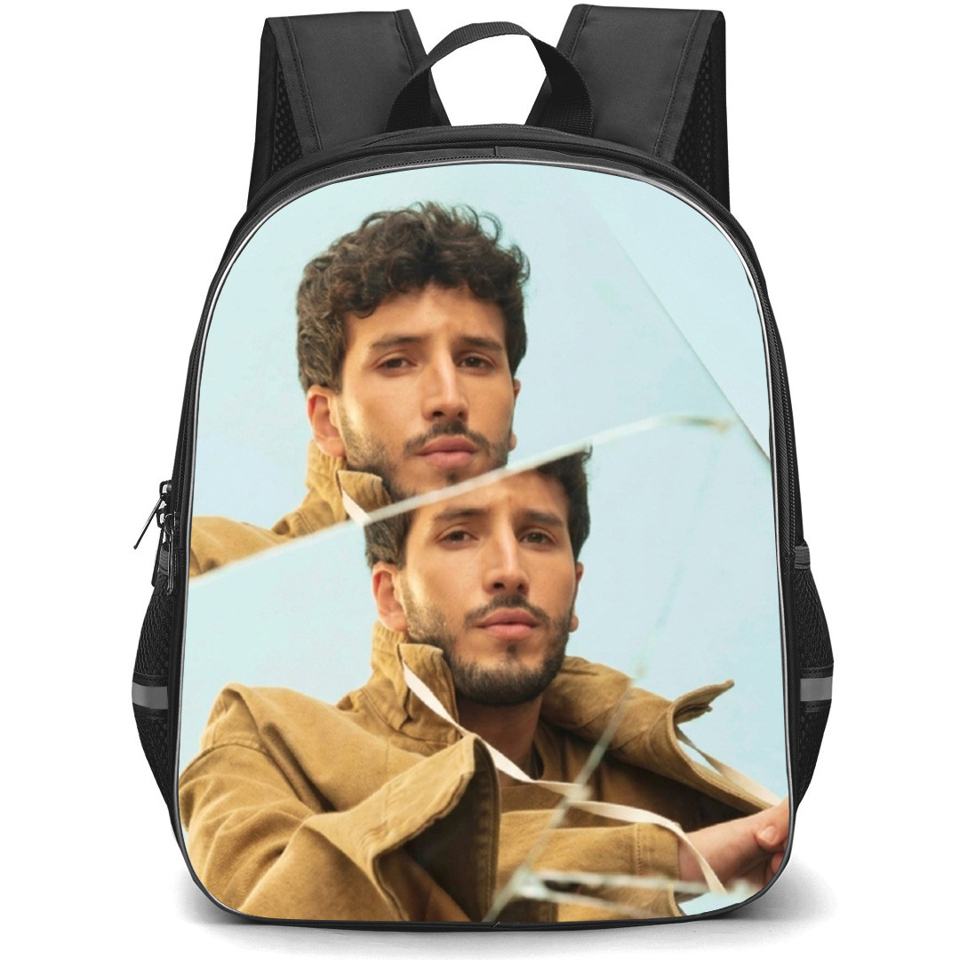 Sebasti?n Yatra Backpack School Bag StudentPack - Sebasti?n Yatra Wearing Brown Jacket Broken Mirror