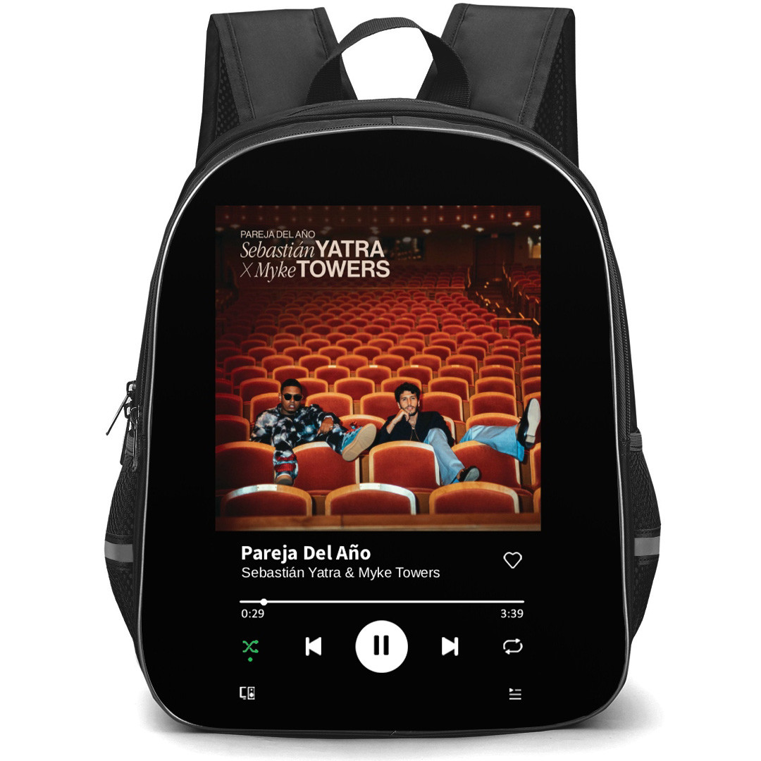 Sebasti?n Yatra Backpack School Bag StudentPack - Sebasti?n Yatra And Myke Towers Pareja Del A?o Cover Art