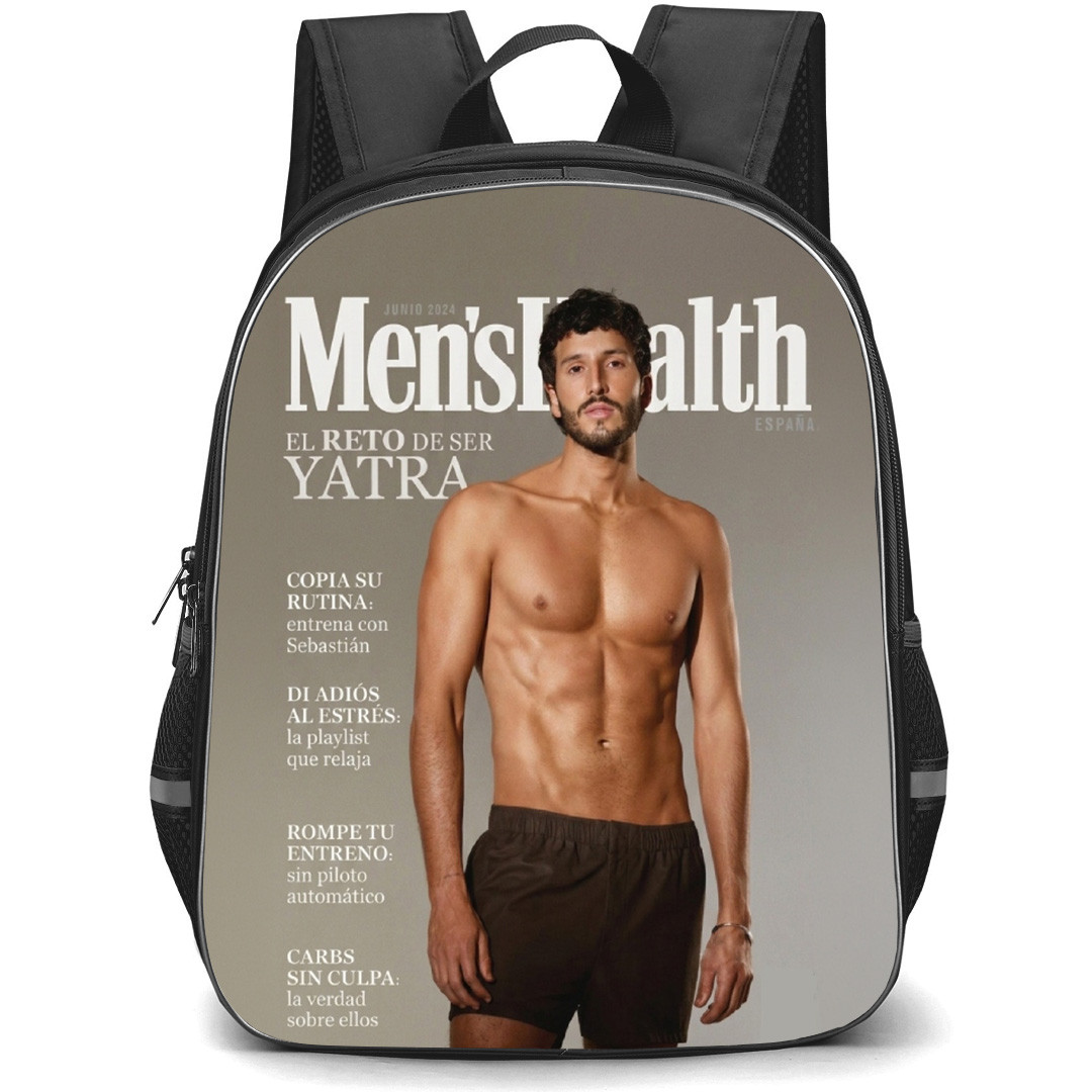 Sebasti?n Yatra Backpack School Bag StudentPack - Sebasti?n Yatra Men's Health Magazine Cover