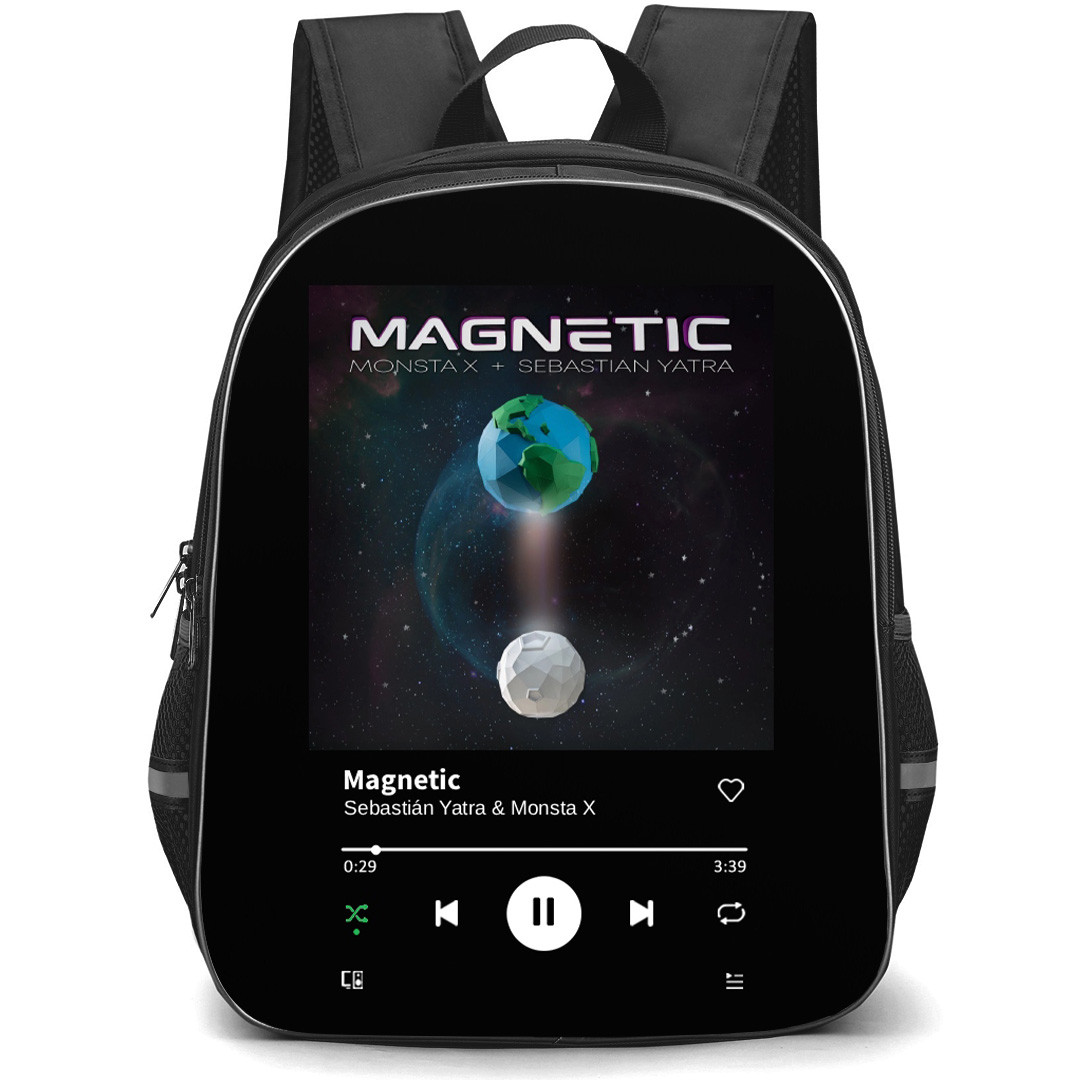 Sebasti?n Yatra Backpack School Bag StudentPack - Sebasti?n Yatra And Monsta X Magnetic Cover Art