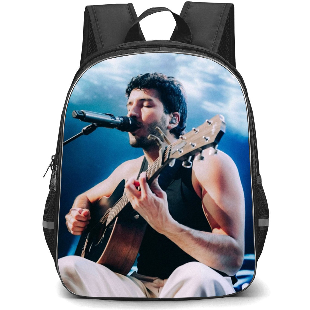 Sebasti?n Yatra Backpack School Bag StudentPack - Sebasti?n Yatra Playing Guitar Blue Background