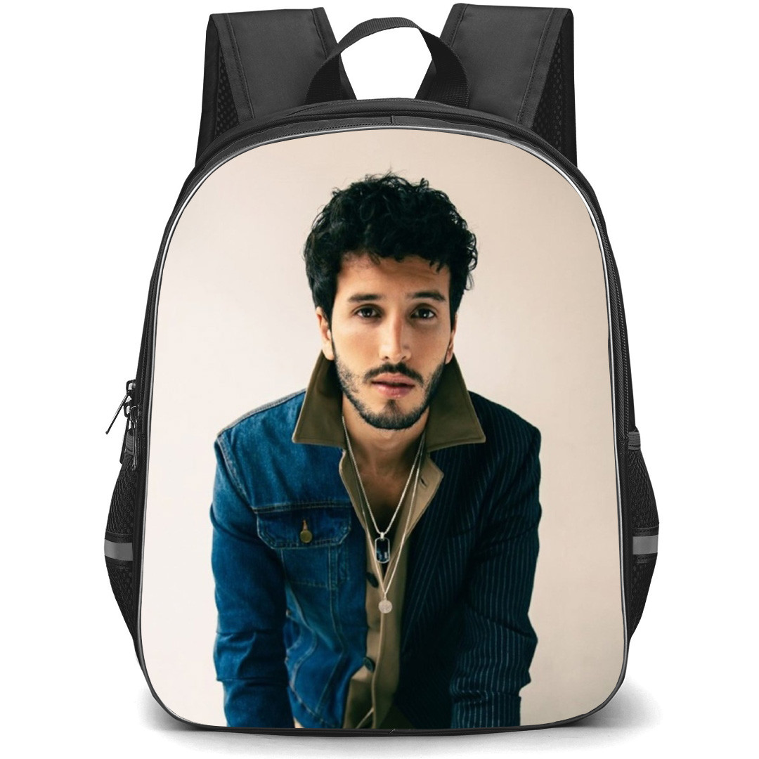 Sebasti?n Yatra Backpack School Bag StudentPack - Sebasti?n Yatra Wearing Denim Jacket