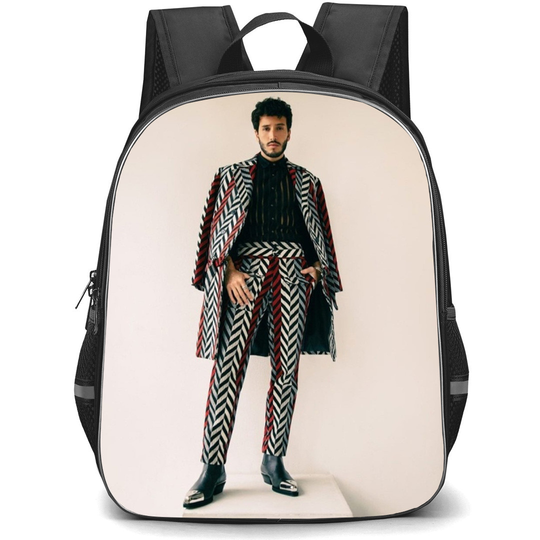 Sebasti?n Yatra Backpack School Bag StudentPack - Sebasti?n Yatra Wearing Stripe Suit