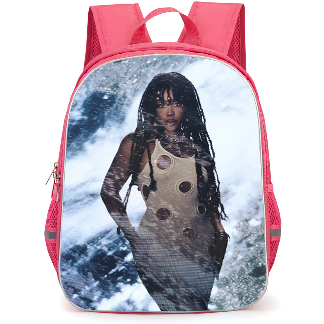 SZA Backpack School Bag StudentPack - SZA Artistic Water Effect Photography Poster
