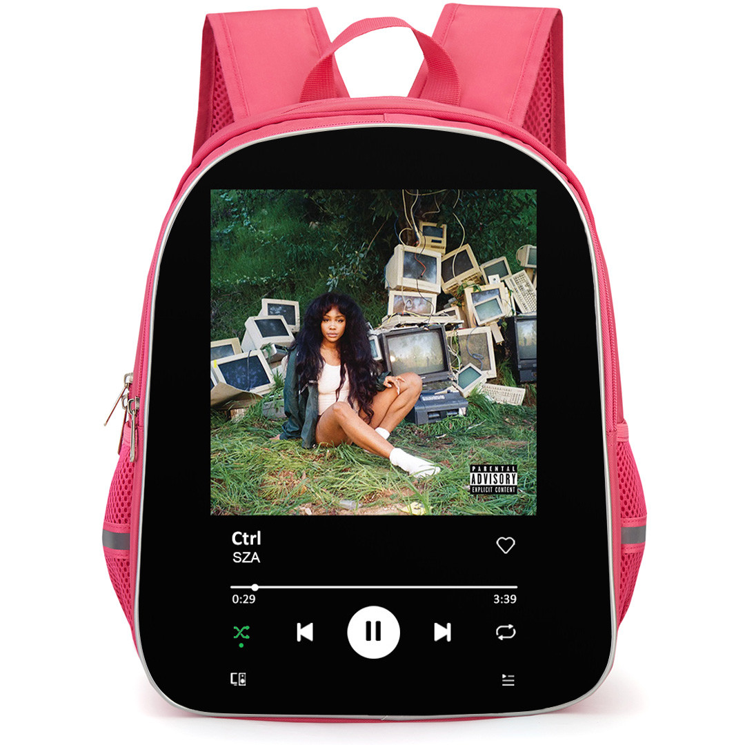 SZA Backpack School Bag StudentPack - SZA Ctrl Album Cover Spotify Library Poster