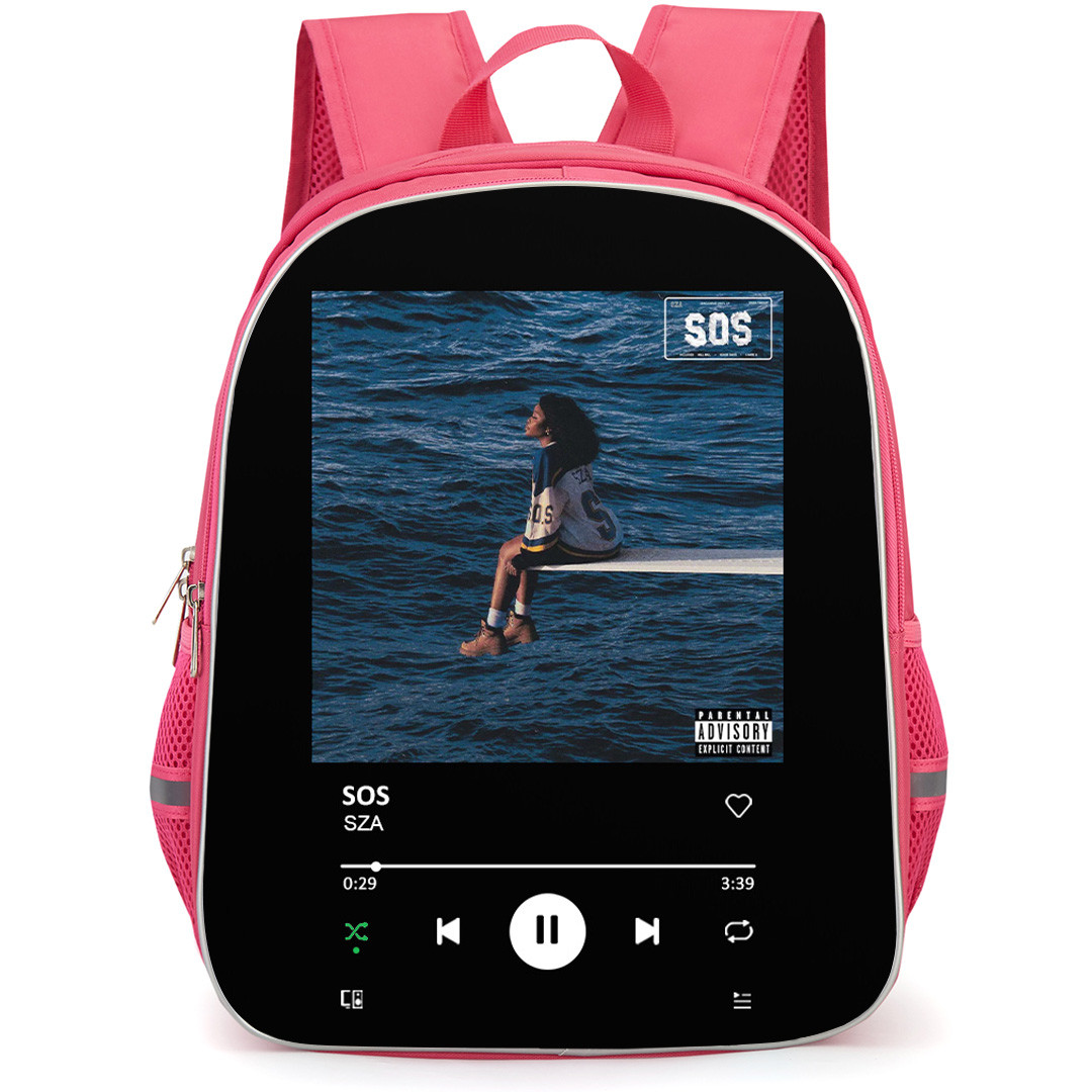 SZA Backpack School Bag StudentPack - SZA SOS Album Cover Spotify Library Poster