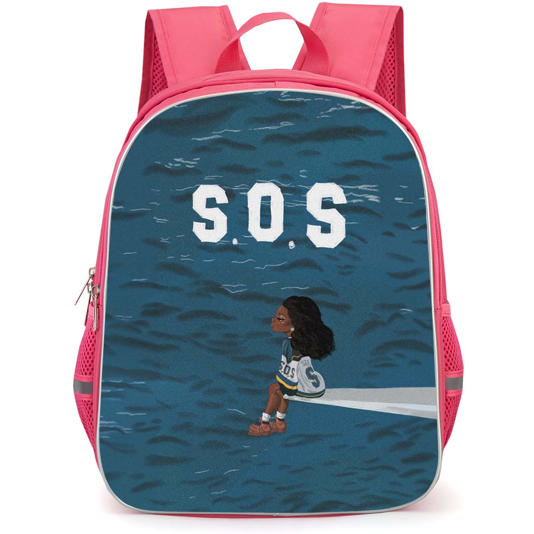 SZA Backpack StudentPack - SZA SOS Cartoon Art Poster