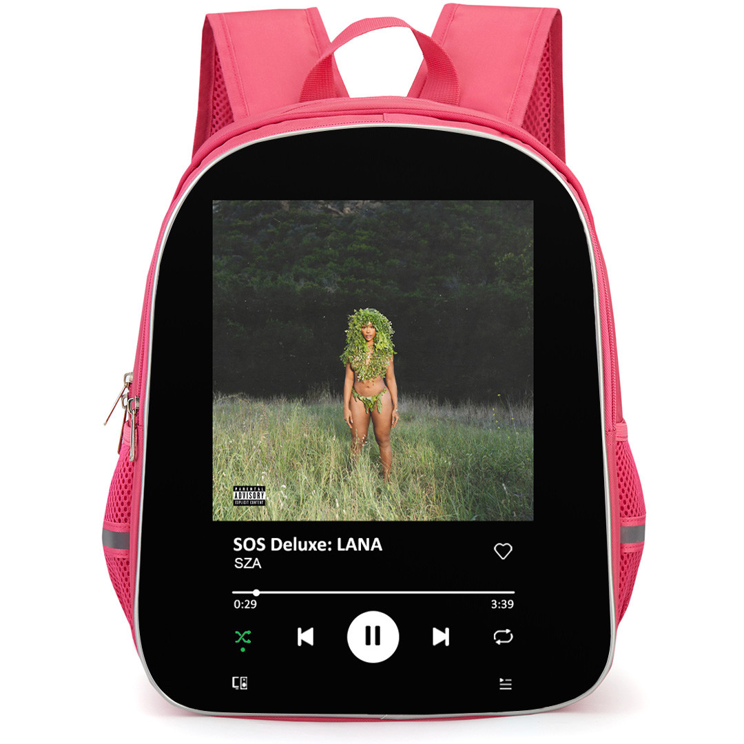 SZA Backpack School Bag StudentPack - SZA SOS Deluxe LANA Album Cover Spotify Library Poster