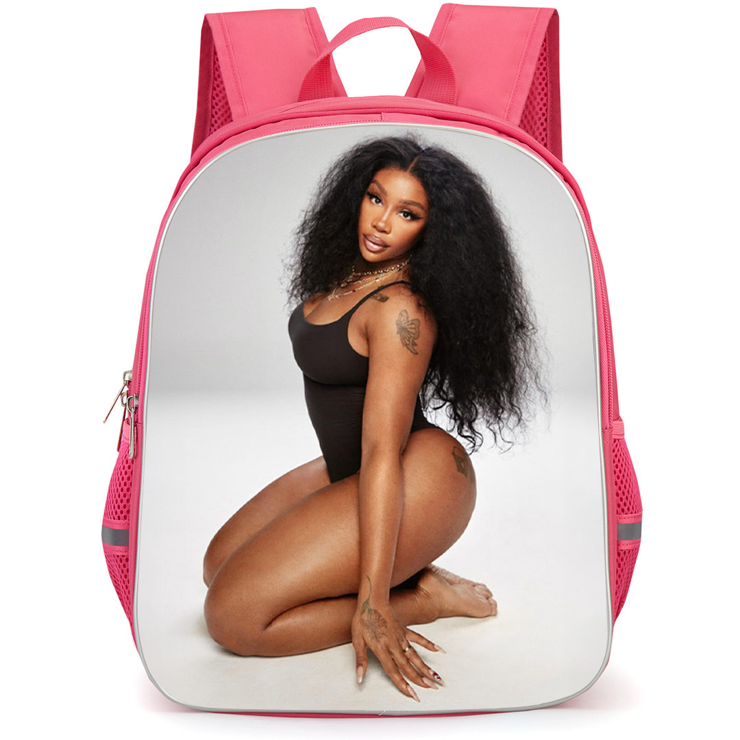 SZA Backpack School Bag StudentPack - SZA In Swimsuit Cruches Poster