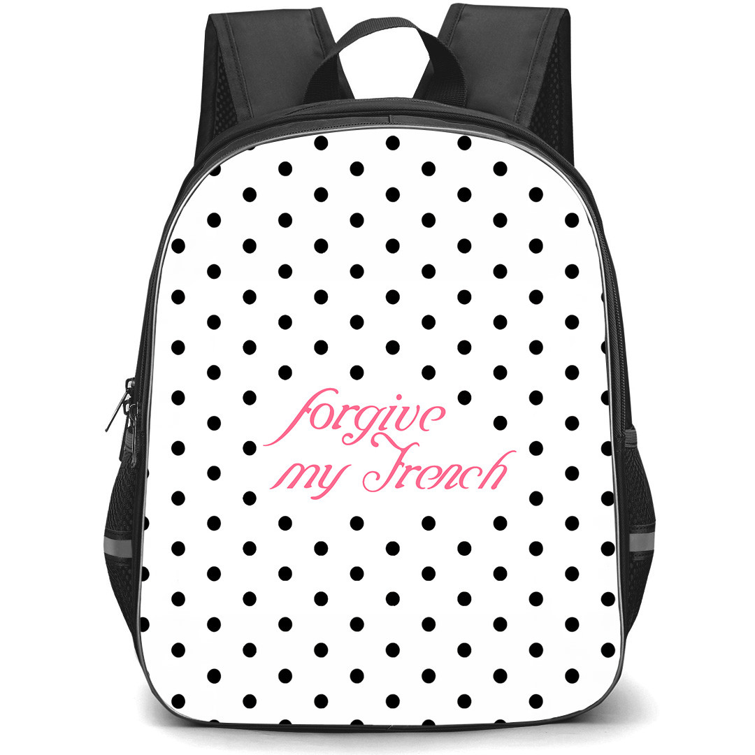 Sabrina Carpenter Backpack School Bag StudentPack - Sabrina Carpenter Forgive My French Polka Dot Art Poster