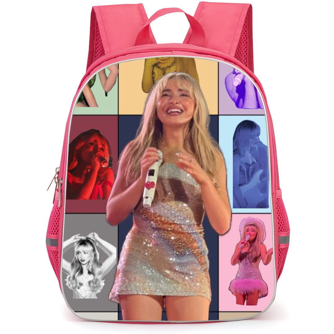 Sabrina Carpenter Backpack StudentPack - Sabrina Carpenter Holding Microphone And Smiling Poster