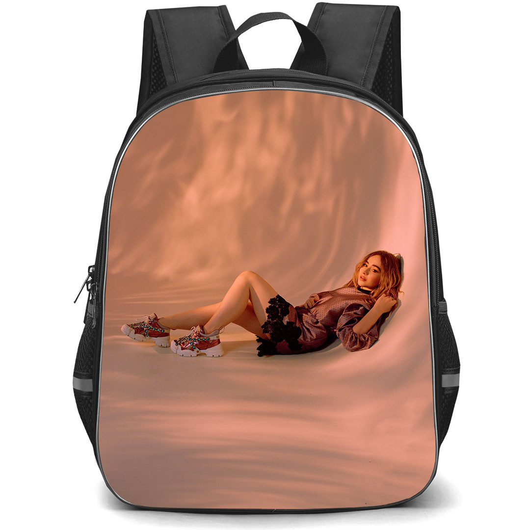 Sabrina Carpenter Backpack StudentPack - Sabrina Carpenter Laying PhotoShoot Poster