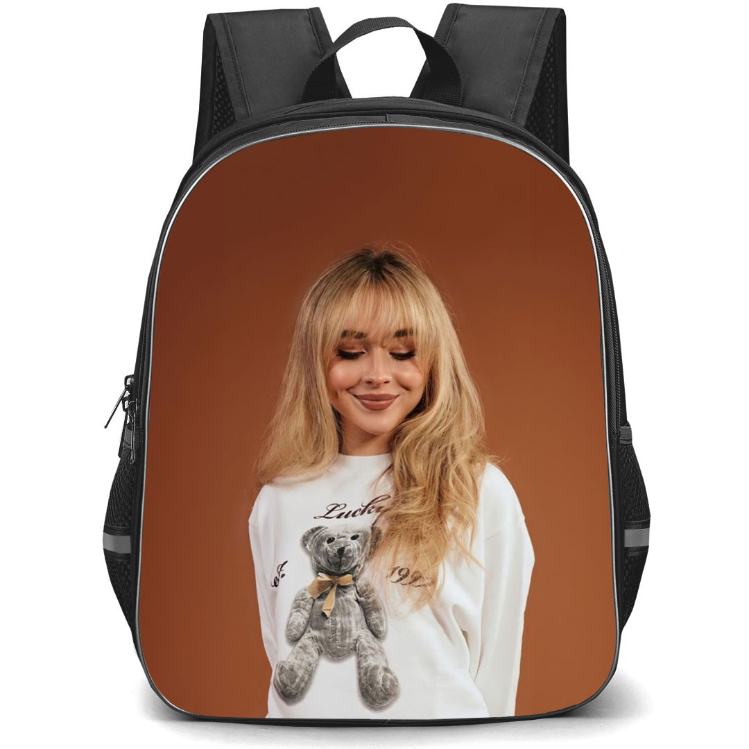 Sabrina Carpenter Backpack StudentPack - Sabrina Carpenter Portrait On Brown Background