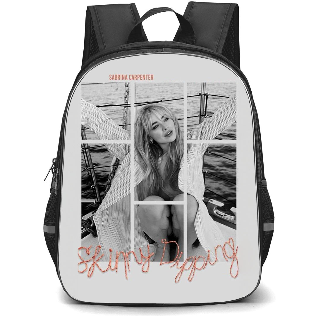 Sabrina Carpenter Backpack StudentPack - Sabrina Carpenter Skinny Dipping Grayscale Poster