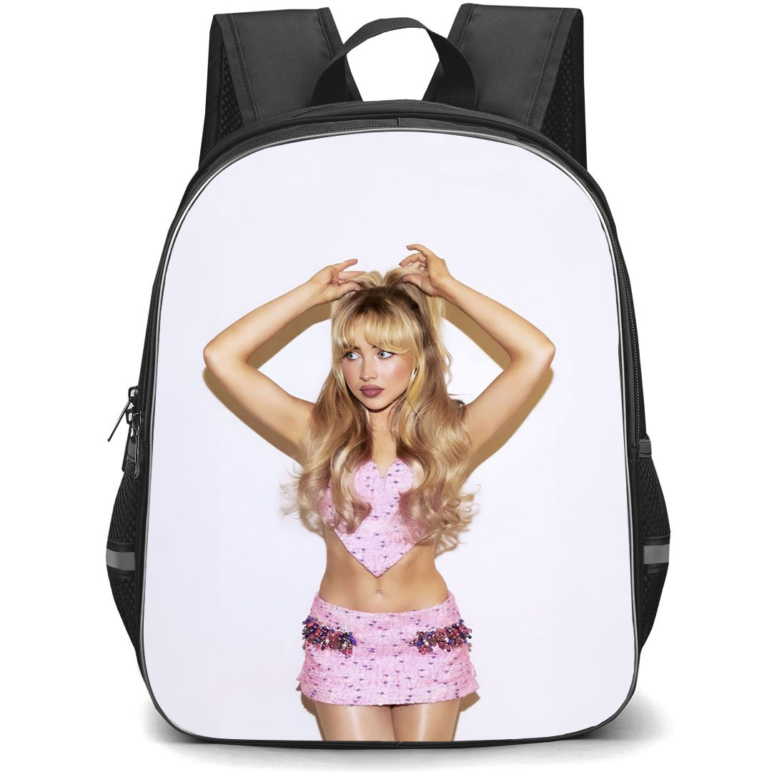 Sabrina Carpenter Backpack StudentPack - Sabrina Carpenter Wears Pink Outfit Poster
