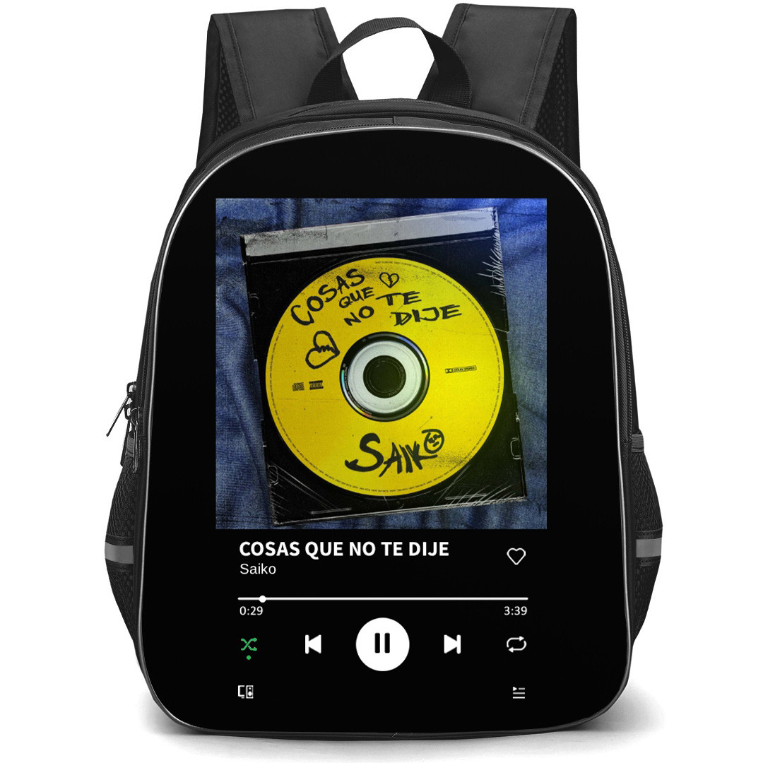 Saiko Backpack School Bag StudentPack - Saiko COSAS QUE NO TE DIJE Album Cover