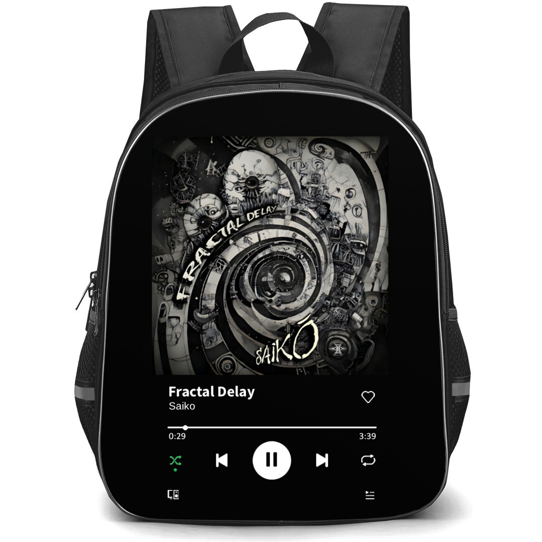 Saiko Backpack School Bag StudentPack - Saiko Fractal Delay Album Cover
