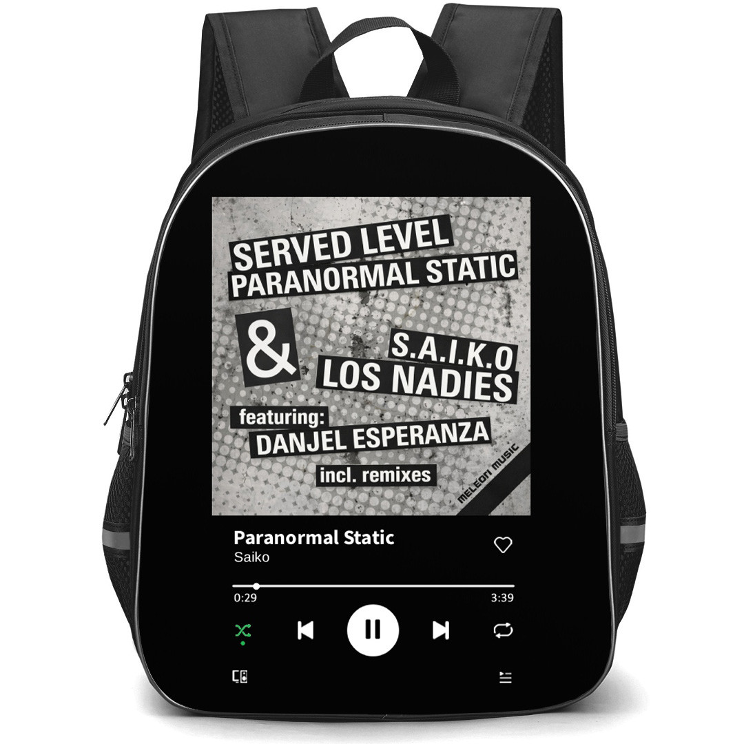 Saiko Backpack School Bag StudentPack - Saiko Paranormal Static Album Cover