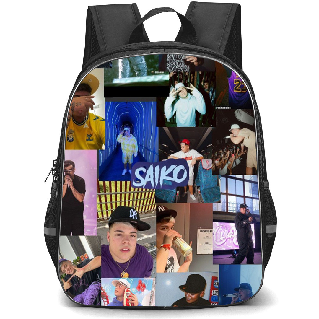 Saiko Backpack School Bag StudentPack - Saiko Peace Sign Collage