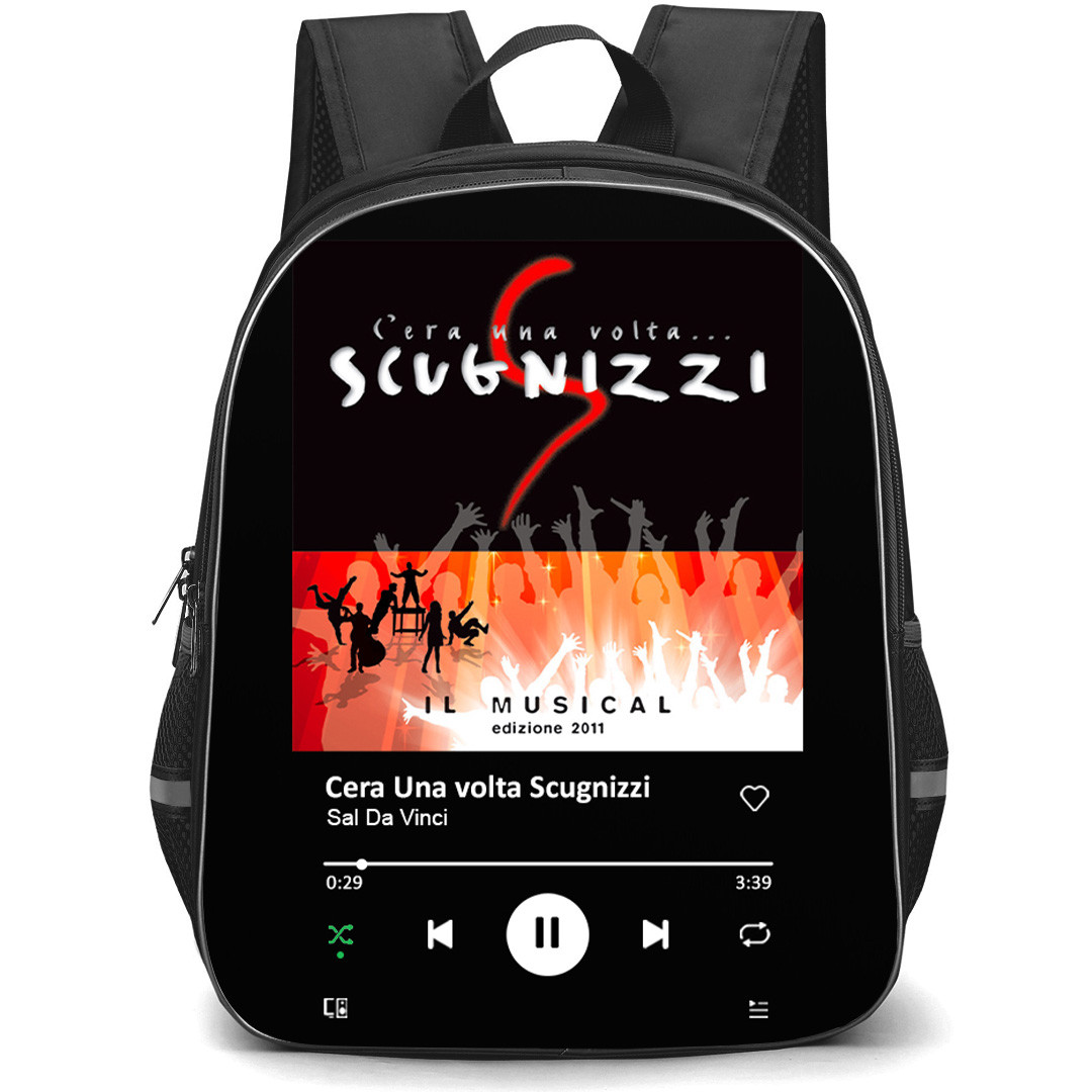 Sal Da Vinci Backpack School Bag StudentPack - Sal Da Vinci Cera Una Volta Scugnizzi Album Spotify Libray Poster
