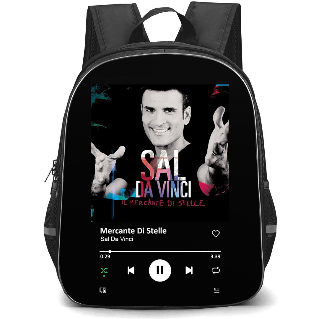 Sal Da Vinci Backpack School Bag StudentPack - Sal Da Vinci Mercante Di Stelle Album Spotify Libray Poster