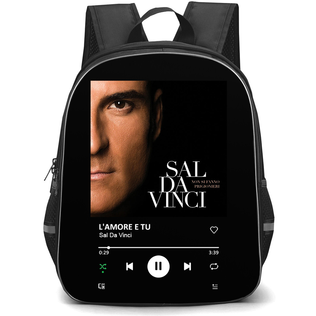 Sal Da Vinci Backpack School Bag StudentPack - Sal Da Vinci Non Si Fanno Prigionieri Album Spotify Library Poster