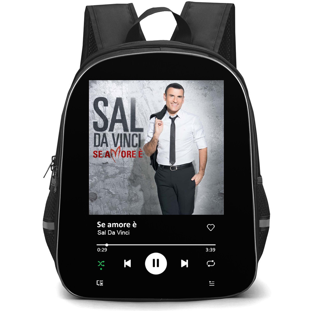 Sal Da Vinci Backpack School Bag StudentPack - Sal Da Vinci Se Amore E Album Spotify Libray Poster