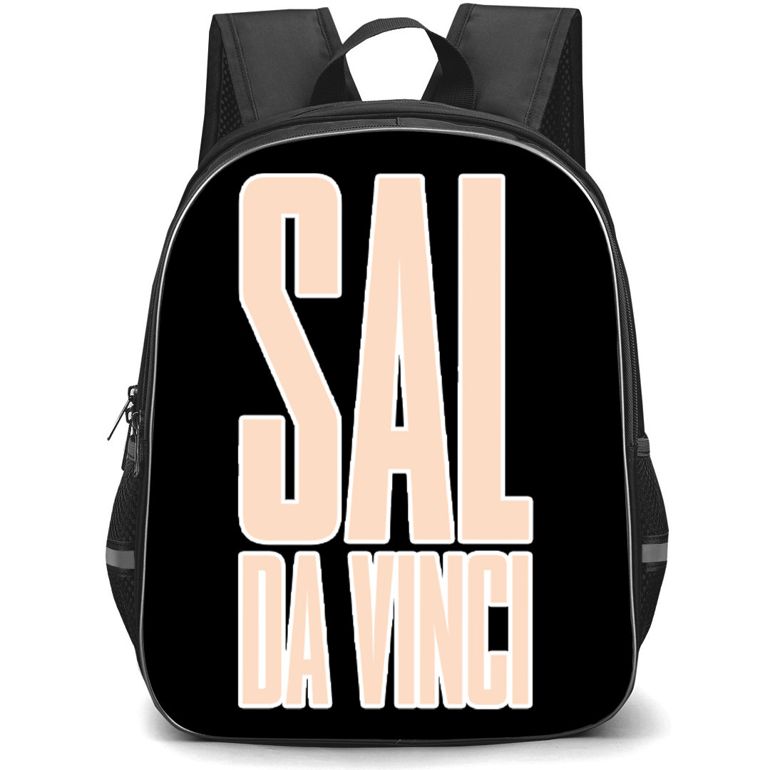 Sal Da Vinci Backpack School Bag StudentPack - Sal Da Vinci Text Logo Sticker