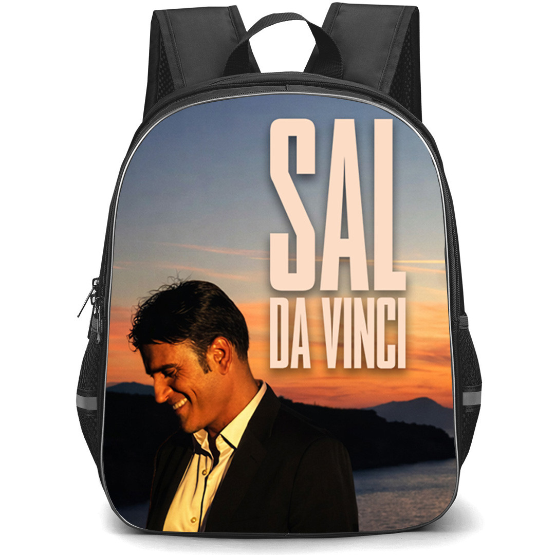 Sal Da Vinci Backpack School Bag StudentPack - Sal Da Vinci On Twilight Background With Logo Poster