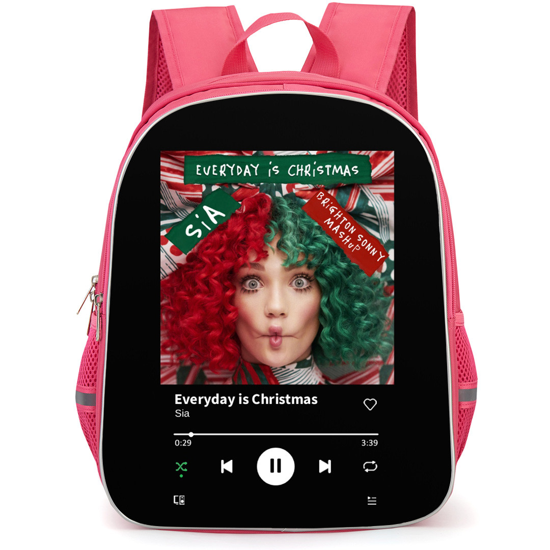 Sia Backpack School Bag StudentPack - Sia Everyday Is Christmas