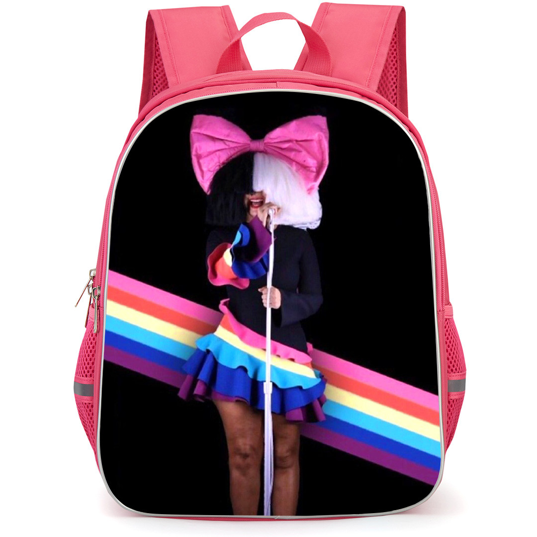 Sia Backpack School Bag StudentPack - Sia Singing Black Background