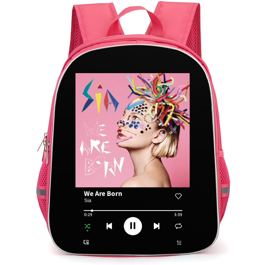 Sia Backpack School Bag StudentPack - Sia We Are Born Side Portrait