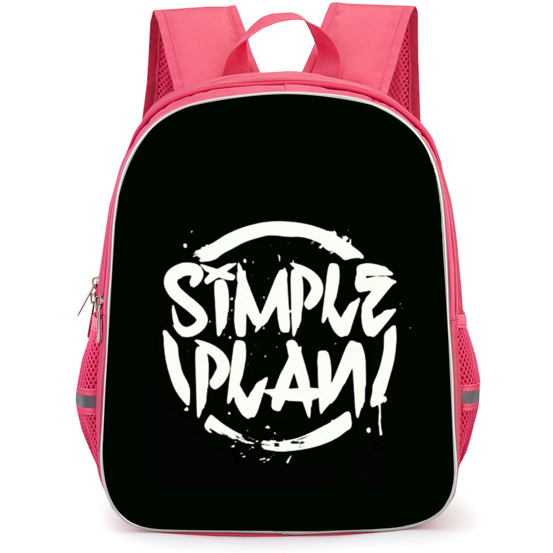 Simple Plan Backpack School Bag StudentPack - Band Logo Paint Dripping