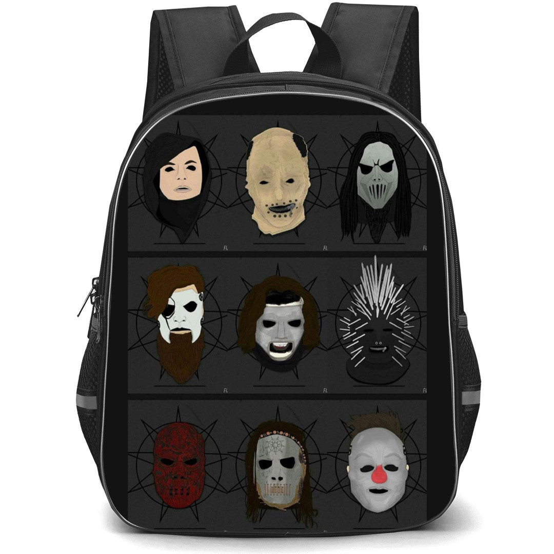 Slipknot Backpack School Bag StudentPack - Band Avatar Portrait Vector Art Poster