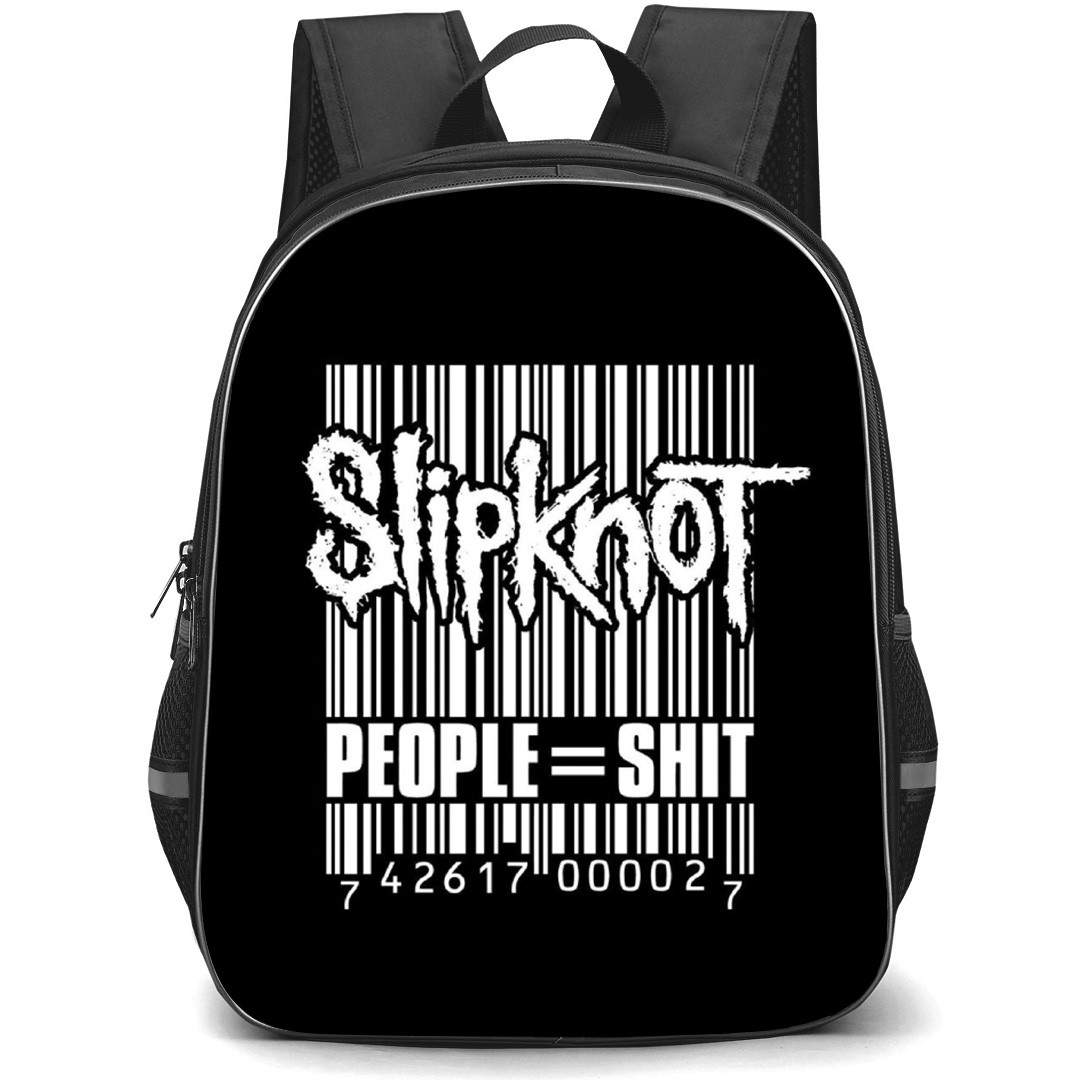 Slipknot Backpack School Bag StudentPack - Barcode People Shit Poster