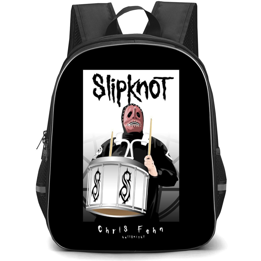 Slipknot Chris Backpack School Bag StudentPack - Chris Portrait Vector Art Band Poster