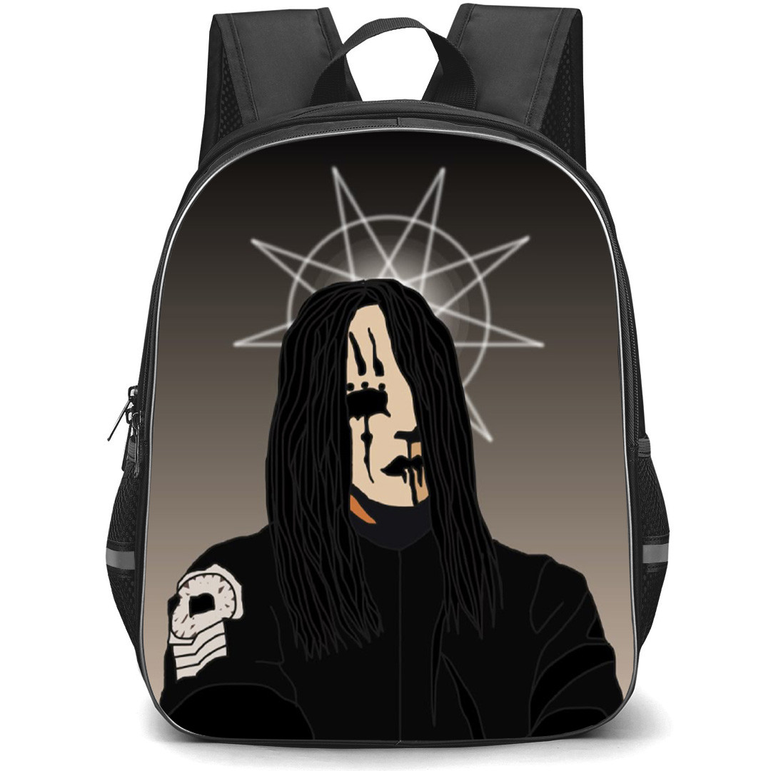Slipknot Joey Backpack School Bag StudentPack - Joey Fierce Portrait Vector Art